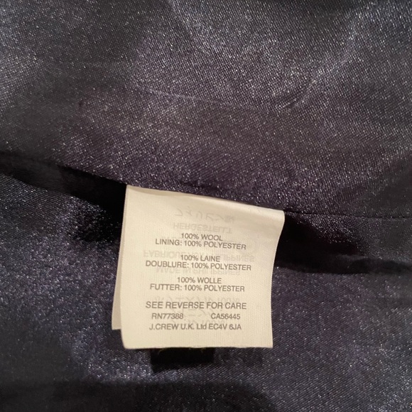 J Crew Women's Tie Waist Topcoat in Double
Serge Wool Black - Picture 11 of 11